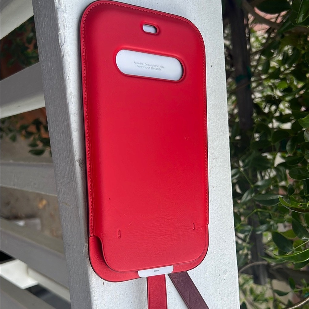 NWOT Apple Red Leather iPhone Case 12 PRO MAX - Picture 4 of 11
